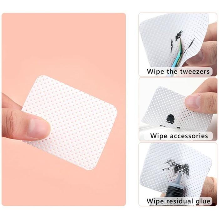 Pads Καθαρισμού Νυχιών &amp; Βλεφαρίδων 5x5cm –540τμχ Χωρίς Χνούδι