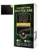 Herbal Time Phytocare Βαφή Μαλλιών Μόνιμη Χωρίς Αμμωνία  -1N Μαύρο
