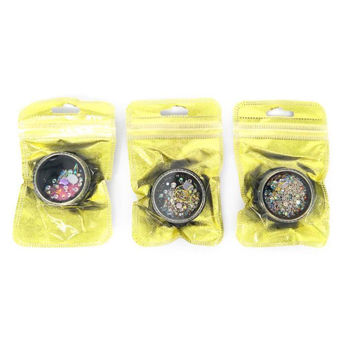 Διακοσμητικά Νυχιών 3D Μπιλάκια Πετρούλες σε Διάφορα Χρώματα