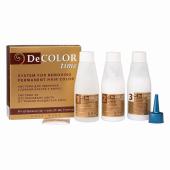 DeColor Σύστημα Αφαίρεσης της Μόνιμης Βαφής Μαλλιών Χωρίς Αμμωνία - Color Off 3x110ml