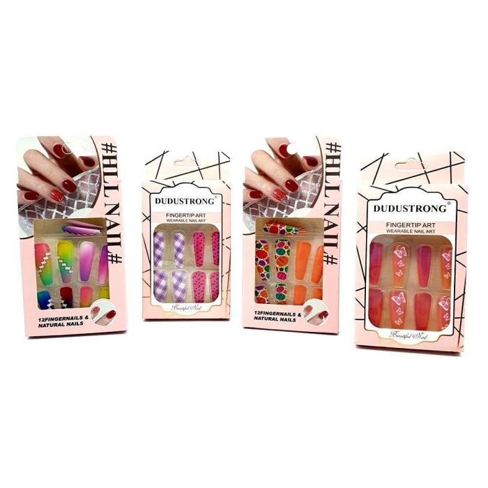 Ψεύτικα Νύχια 12 Τεμάχια Ballerina σε Διάφορα Χρώματα