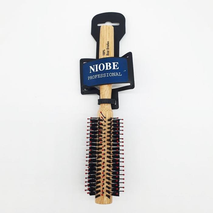 Βούρτσα Μαλλιών Ξύλινη Στρόγγυλη