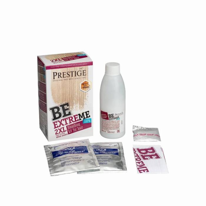 Σύστημα Ξανοίγματος Μαλλιών Prestige Be Extreme 2XL Bleaching Kit For Hair Χωρίς Αμμωνία
