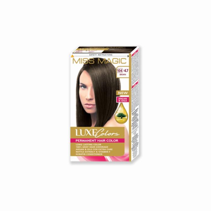 Βαφή Μαλλιών Miss Magic Luxe Colors Νο4.7 - Brown
