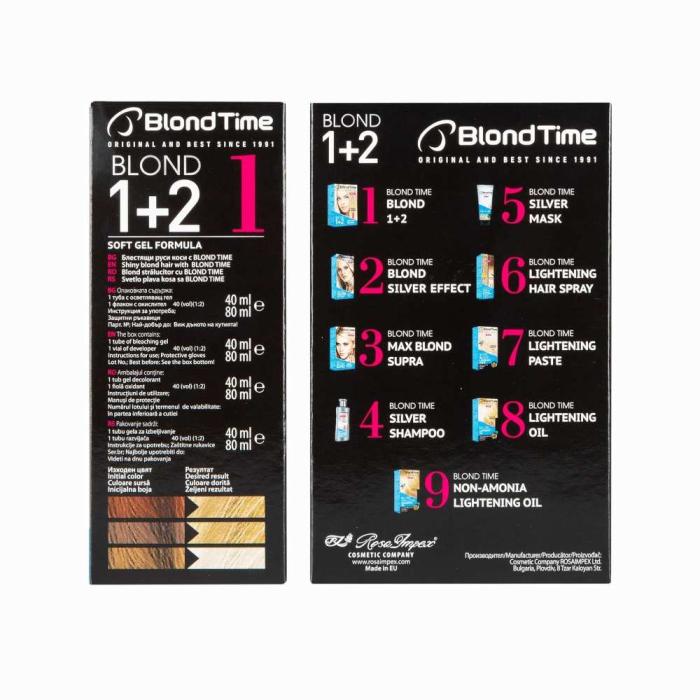 Σύστημα Ξανοίγματος Μαλλιών Blond Time Blond 1+2 Ξάνοιγμα έως και 4 τόνους