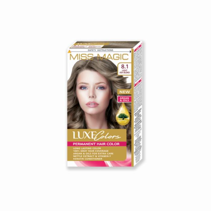 Βαφή Μαλλιών Miss Magic Luxe Colors Νο8.1 - Light Ash Blond