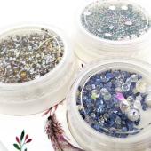 Διακοσμητικά Νυχιών 3D Μπιλάκια Πετρούλες σε Διάφορα Χρώματα