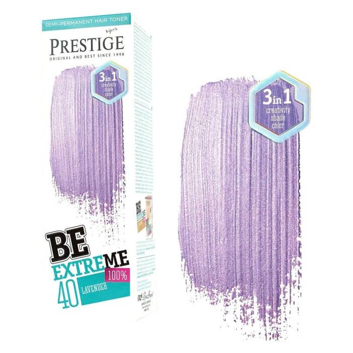 Vip's Prestige Be Extreme Semi-Permanent Hair Toner Ammonia Free No40 - Lavender