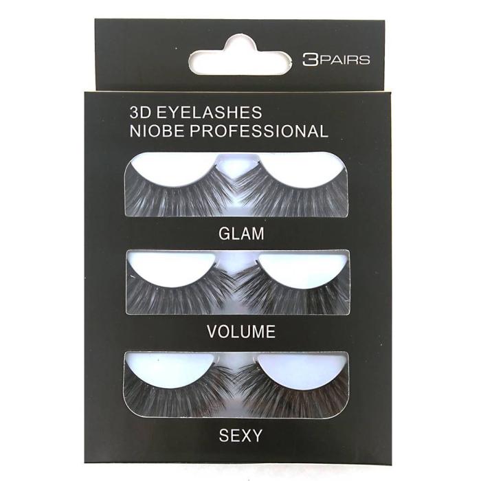 Ψεύτικες Βλεφαρίδες 3 Σετ