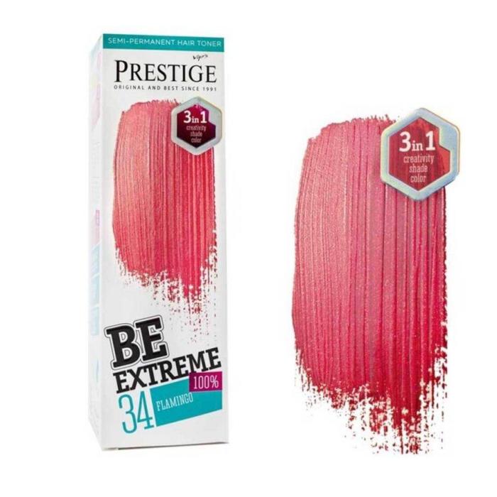 Vip's Prestige Be Extreme Semi-Permanent Hair Toner Ammonia Free No34 - Flamingo