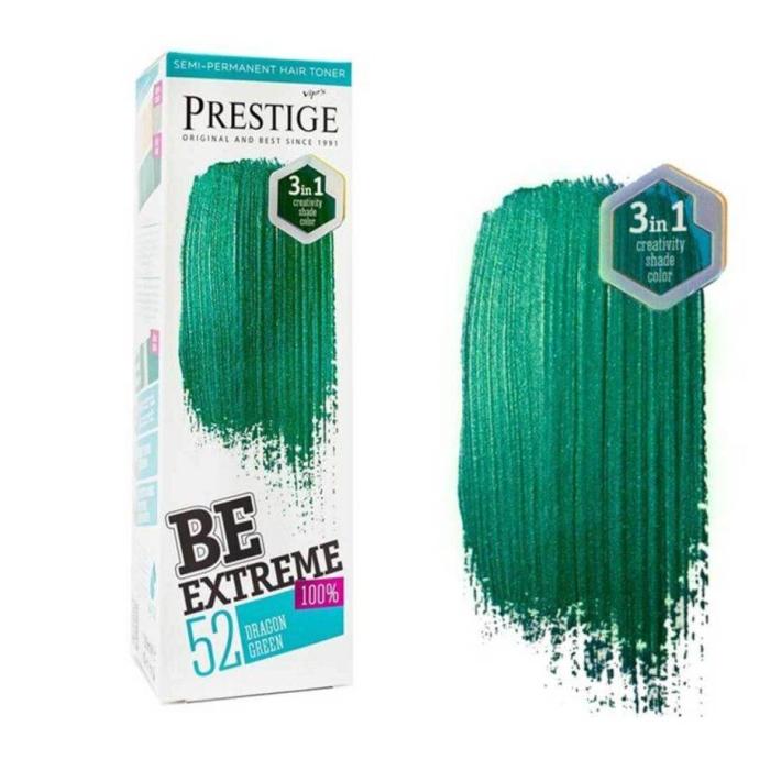 Vip's Prestige Be Extreme Semi-Permanent Hair Toner Ammonia Free No52 - Dragon Green