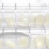 Tips Νυχιών Γαλακτερά 100 Τεμάχια διάφορα σχήματα