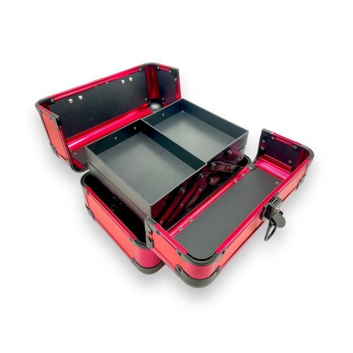 Βαλιτσάκι Μακιγιάζ και Αισθητικής Μεταλλικό - Red