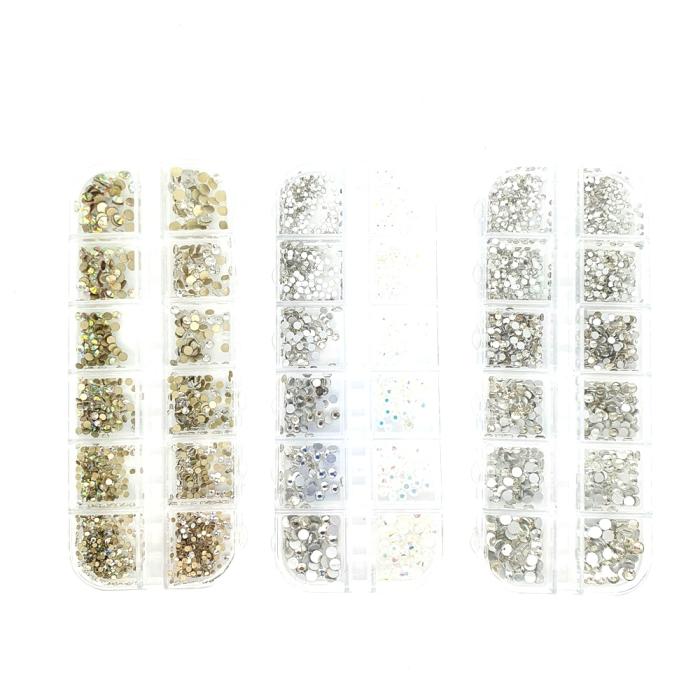 Διακοσμητικά Στρας Νυχιών 3D σε Διάφορα Σχέδια και Χρώματα