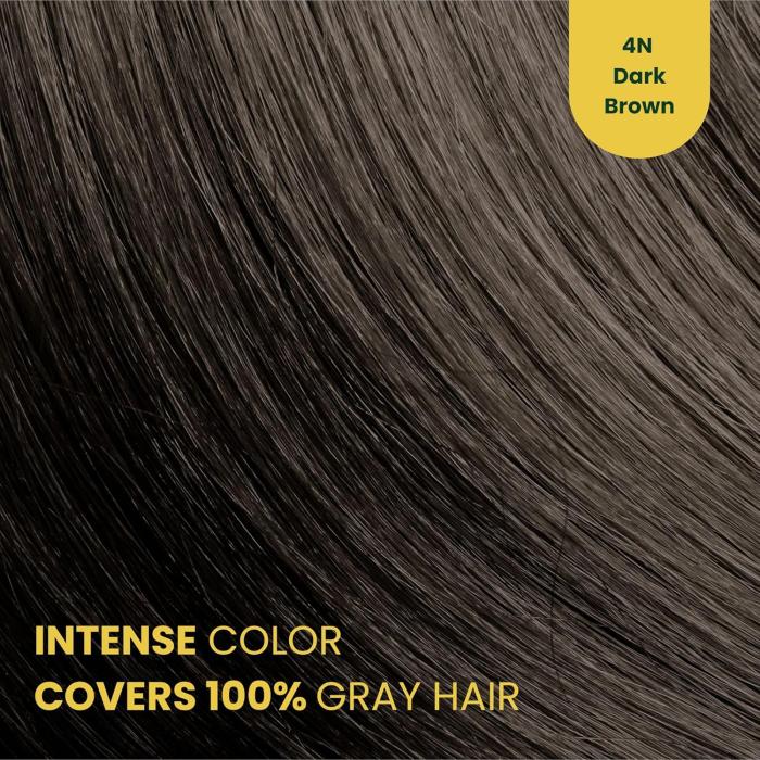 Herbal Time Phytocare Βαφή Μαλλιών Μόνιμη Χωρίς Αμμωνία  -4N Σκούρο Καστανό