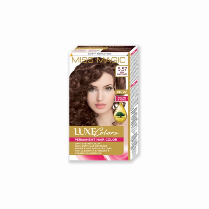 Βαφή Μαλλιών Miss Magic Luxe Colors Νο5.57 - Milk Chocolate