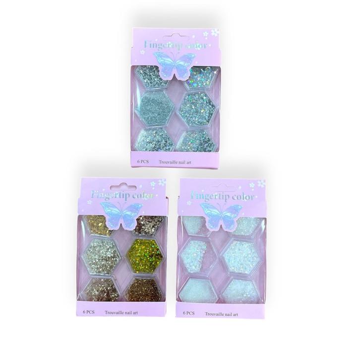 Διακοσμητικές Σκόνες Νυχιών σε  Διάφορα Χρώματα