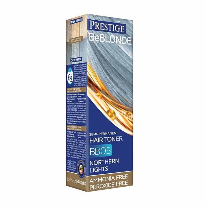 Ημιμόνιμη Βαφή Μαλλιών Toner Prestige Be Blonde Χωρίς Αμμωνία BB05 - Northern Lights 100ml