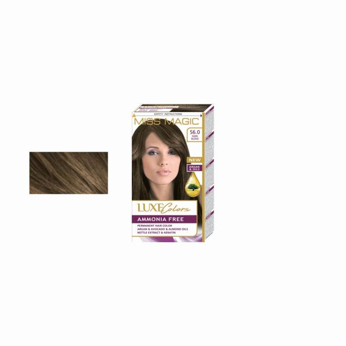 Βαφή Μαλλιών Miss Magic Luxe Colors Χωρίς Αμμωνία Νο6.0 - Dark Blond