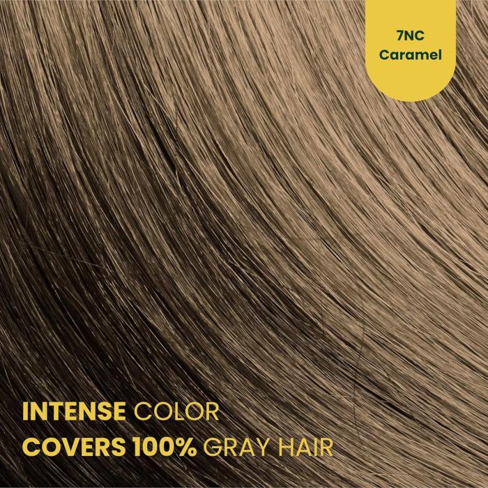 Herbal Time Phytocare Βαφή Μαλλιών Μόνιμη Χωρίς Αμμωνία  -7NC Θερμό Καστανό / Caramel