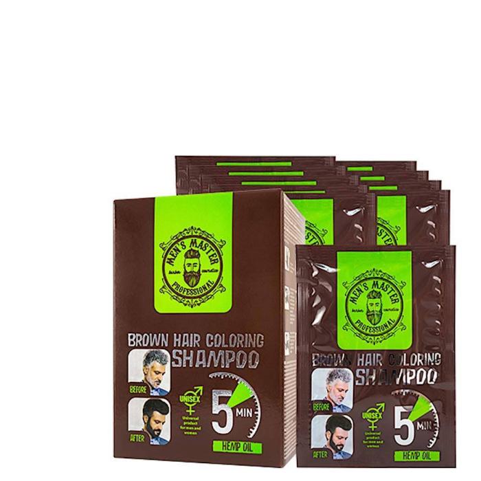 Χρωμοσαμπουάν Men’s Master για Άνδρες και Γυναίκες - Καστανά Μαλλιά 25ml