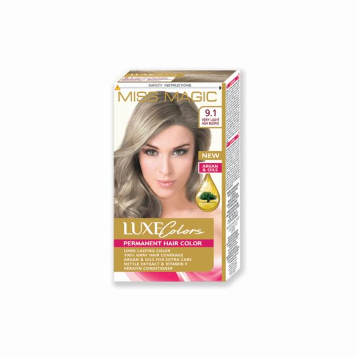 Βαφή Μαλλιών Miss Magic Luxe Colors Νο9.1 - Very Light Ash Blond