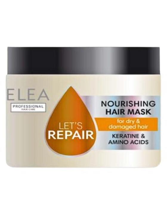 Elea Let’s Repair Nourishing Hair Mask – Μάσκα Μαλλιών Κερατίνης για Αφυδατωμένα &amp; Ταλαιπωρημένα Μαλλιά 300ml