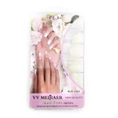 Tips Νυχιών Γαλακτερά 100 Τεμάχια διάφορα σχήματα