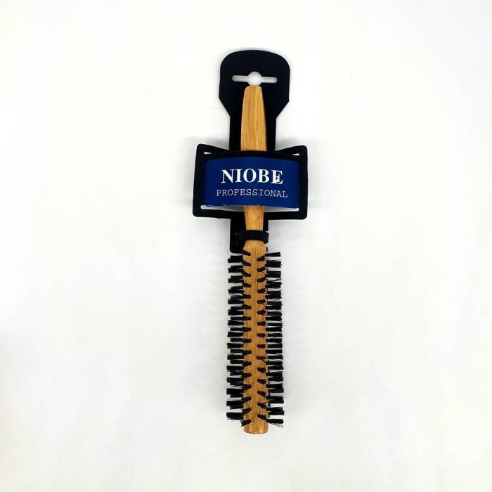 Βούρτσα Μαλλιών Ξύλινη Στρόγγυλη