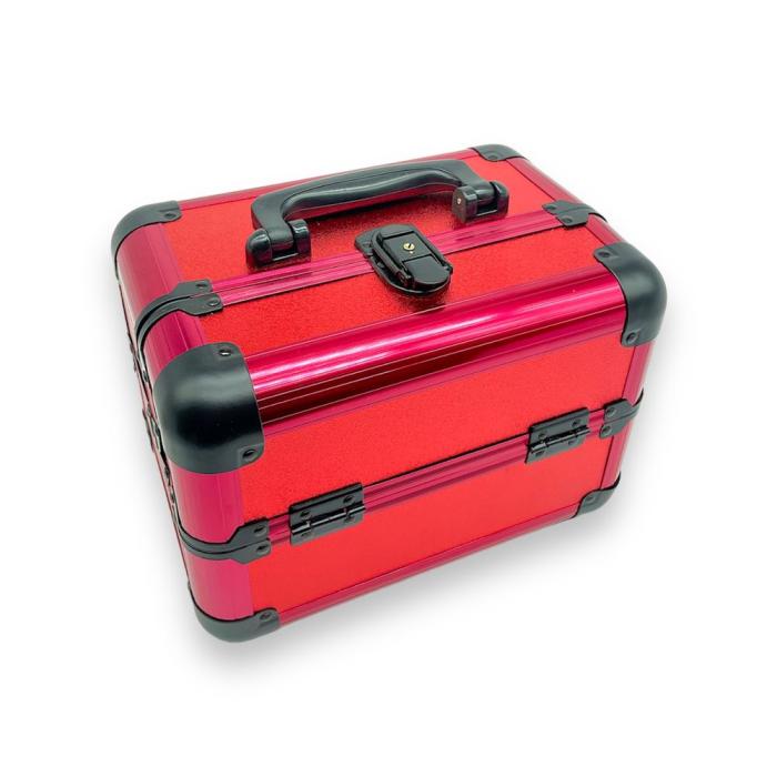 Βαλιτσάκι Μακιγιάζ και Αισθητικής Μεταλλικό - Red