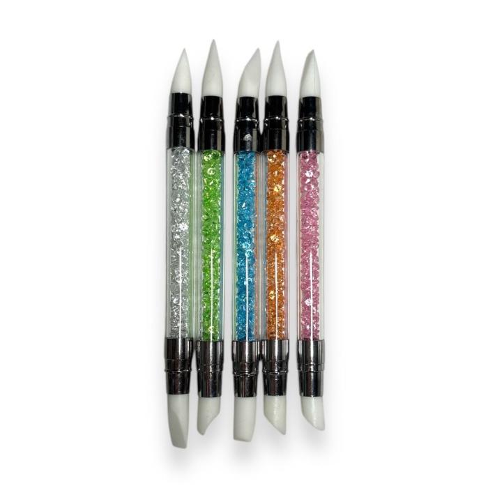 Σετ Πινέλων Σιλικόνης για Ονυχοπλαστική – 5 Τεμάχια