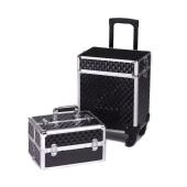 Πολυμορφική Βαλίτσα 7 σε 1 Αισθητικής-Κομμωτικής-Μανικιούρ 70x36x25 εκ. (ΥxΜxΠ) με 4 Ρόδες και Αποσπώμενα Μέρη