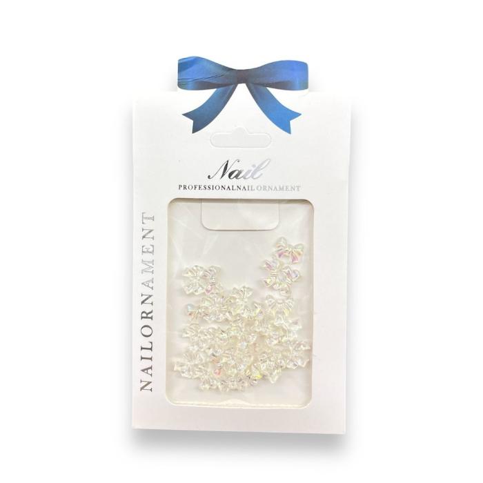 Διακοσμητικά Φιογκάκια Νυχιών Διάφανα Ιριδίζον  - Nail Art Set