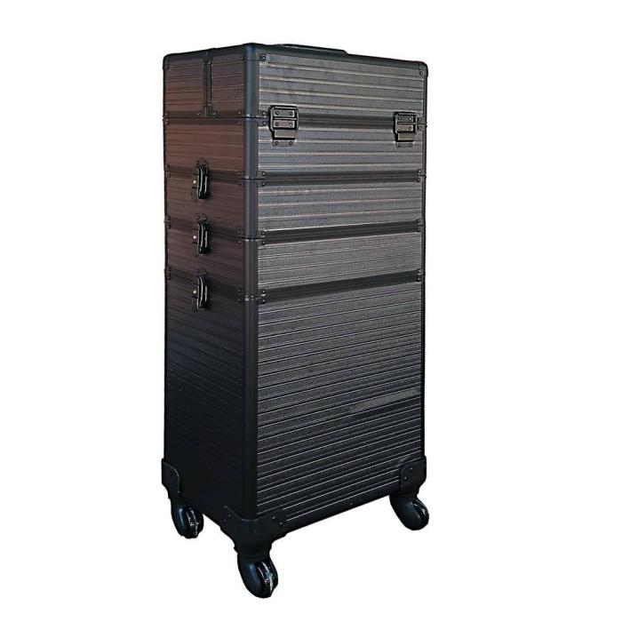 Πολυμορφική Βαλίτσα 7 σε 1 Αισθητικής-Κομμωτικής-Μανικιούρ 70x36x25 εκ. (ΥxΜxΠ) με 4 Ρόδες και Αποσπώμενα Μέρη