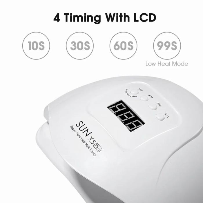 Φουρνάκι Νυχιών UV/LED 68W SUN X5 Plus Λευκό με Αισθητήρα Αφής &amp; LCD Οθόνη