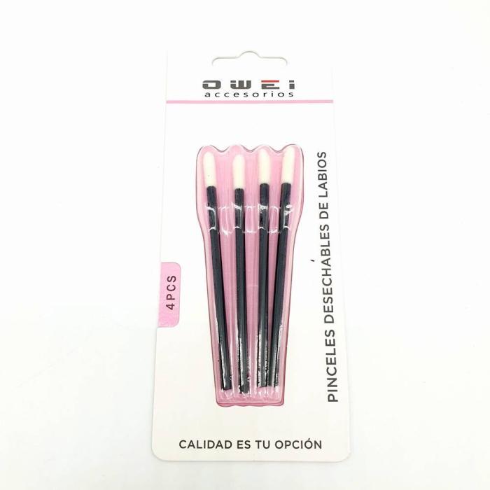 Βουρτσάκια Απλικατέρ Χειλιών 4 τεμάχια