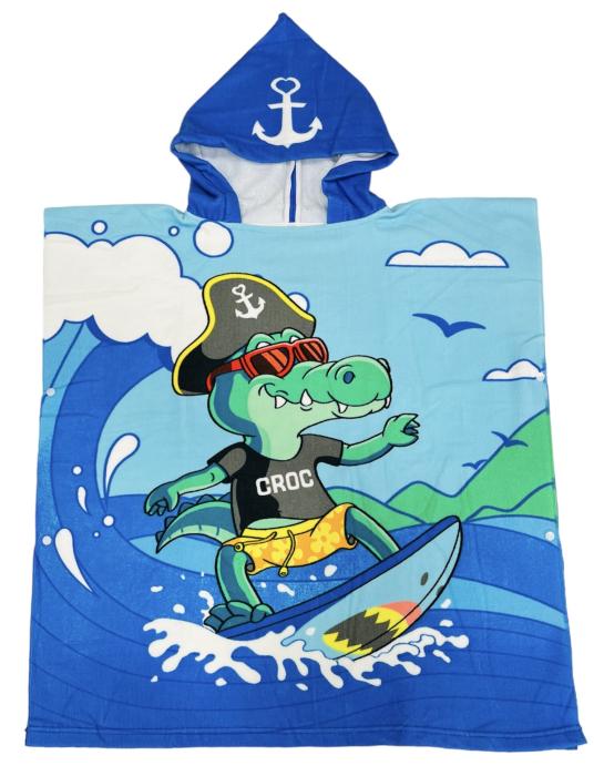 Παιδικό Πόντσο Θαλάσσης Αγόρι Captain Croc