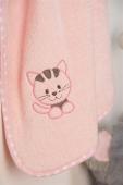 ΚΑΠΑ Με Κέντημα bebe Kitty 136 75X85 Ροζ 100% Cotton