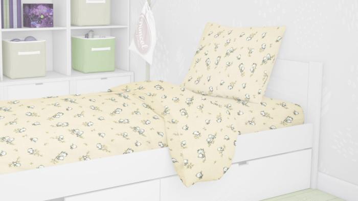 ΣΕΝΤΟΝΙΑ ΕΜΠΡΙΜΕ ΣΕΤ 3 τεμ kids Birds 16 160Χ240 Ecru Flannel cotton 100%