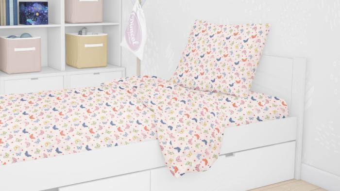 ΣΕΝΤΟΝΙΑ ΕΜΠΡΙΜΕ ΣΕΤ 3 τεμ kids Butterfly 49 160X240 Rotary Print Cotton 100%