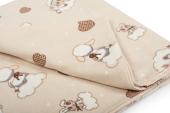 ΣΕΝΤΟΝΙΑ ΕΜΠΡΙΜΕ ΣΕΤ 3 τεμ kids Προβατάκι 07 160Χ240 Beige Flannel cotton 100%