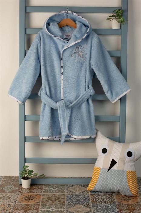 ΜΠΟΥΡΝΟΥΖΙ Με Κέντημα bebe Dreaming Elephant 166 SIZE:02 Σιελ 100% Cotton