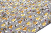 ΠΑΝΑ ΦΑΝΕΛΑ bebe Fox 53 80X80 Grey 100% Cotton Flannel