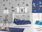 ΚΑΤΩΣΕΝΤΟΝΟ ΜΕ ΛΑΣΤΙΧΟ bebe Space 189 0,70X1,40X0,15 Blue Cotton 100%