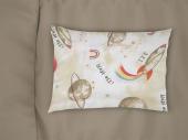 Μαξιλαροθήκη Εμπριμέ kids Spaceship 186 50X70 Beige 100% Cotton