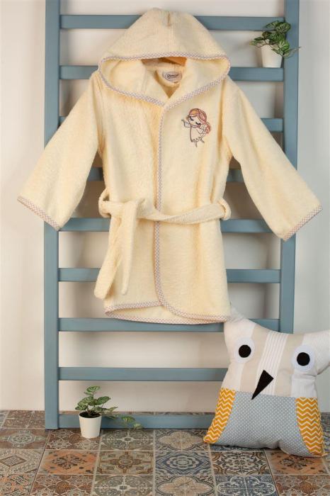 ΜΠΟΥΡΝΟΥΖΙ Με Κέντημα bebe Little Angel 143 SIZE:04 Εκρού 100% Cotton