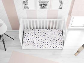 ΚΑΤΩΣΕΝΤΟΝΟ ΜΕ ΛΑΣΤΙΧΟ bebe Star 102 0,70X1,40X0,15 Blue Cotton 100%