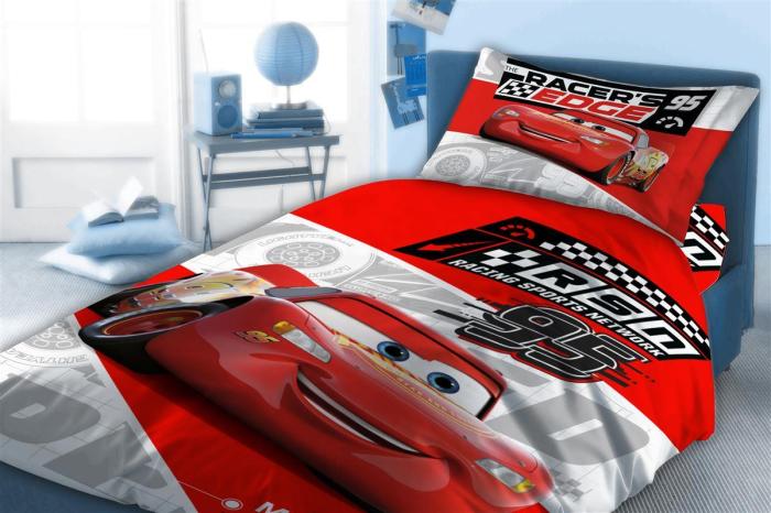 Σεντόνια Σετ 4 τεμ Disney Home Cars 774 160X240 Red 100% Cotton