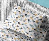 ΜΑΞΙΛΑΡΟΘΗΚΗ ΕΜΠΡΙΜΕ kids Hearts 11 50X70 Grey-Green Cotton 100%