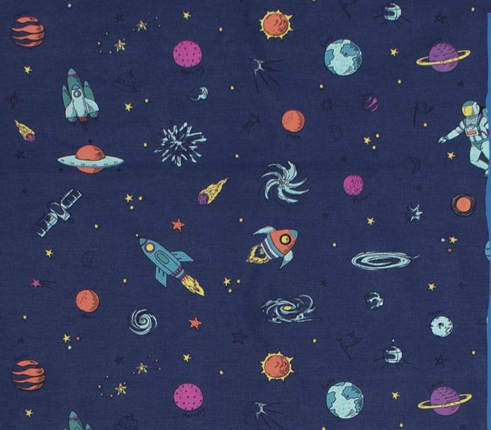 ΣΕΝΤΟΝΑΚΙ ΛΙΚΝΟΥ bebe Space 189 80X110 Blue Cotton 100%